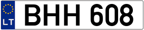 Truck License Plate